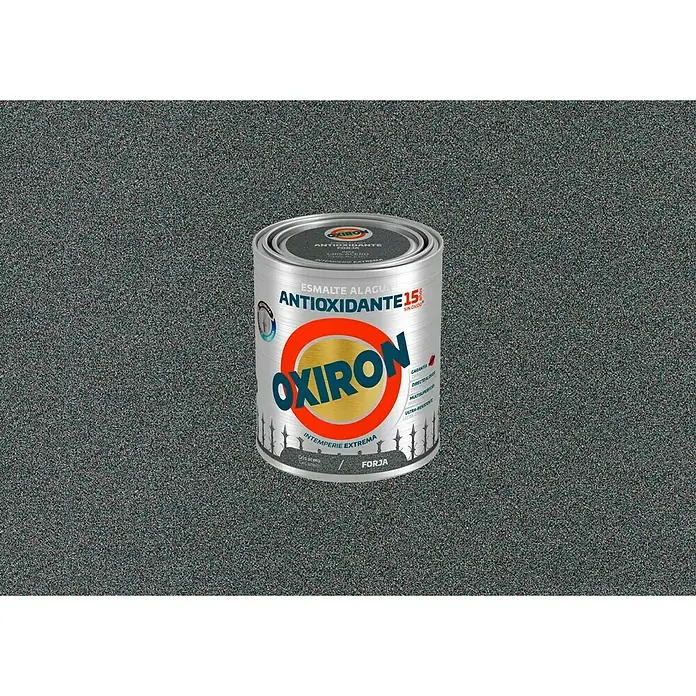 Oxiron Esmalte para metal Antioxidante Eco - Gris acero, 750 ml - Una lata de pintura antioxidante Oxiron protege el metal del óxido y la corrosión. Ideal para uso en exteriores.