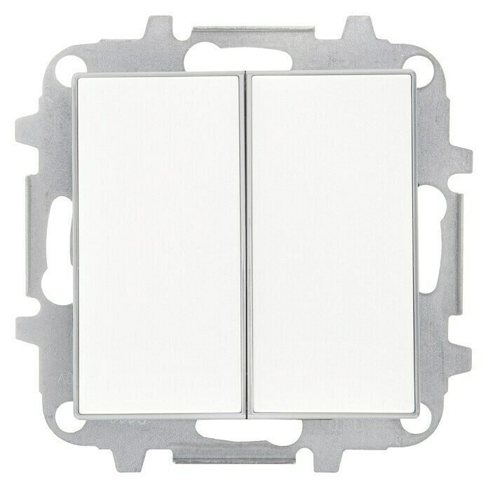Niessen Sky Conmutador doble (Blanco, Montaje en la pared, Plástico)