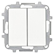 Niessen Sky Conmutador doble (Blanco, Montaje en la pared, Plástico)