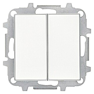 Niessen Sky Conmutador doble (Blanco, Plástico)