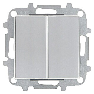 Niessen Sky Conmutador doble (Plateado, Plástico)