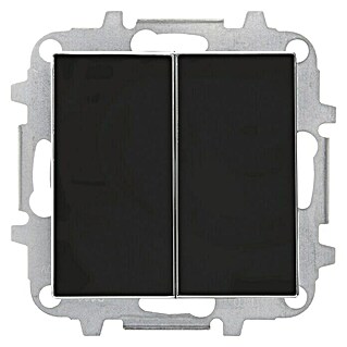Niessen Sky Conmutador doble (Negro, Plástico)