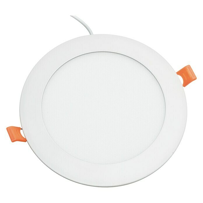 Alverlamp Downlight LED empotrable redondo Blanco (12 W, Color de luz: Blanco neutro, Ø x Al: 17,2 x 2 cm, No regulable)