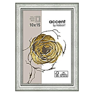 Nielsen Holzrahmen Ascot (10 x 15 cm, Silber, Glas)