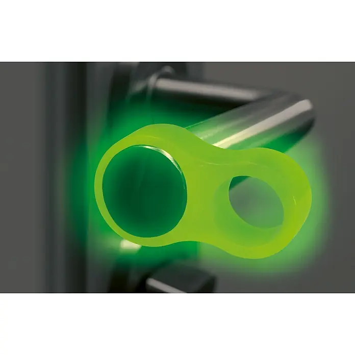 Wandtürstopper - Kunststoff, 4 Stk., Fluor - Leuchtender, grüner Türöffner-Helfer, der an einem Türgriff befestigt ist, für einfaches Öffnen von Türen. Praktisch und benutzerfreundlich.