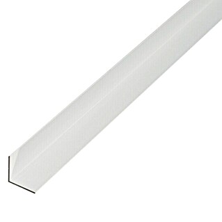 Alberts Perfil angular (L x An x Al: 2.600 x 25 x 25 mm, Aluminio, Blanco)