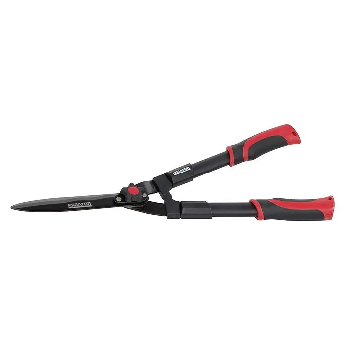 Kreator Tijeras de podar manuales KRTGR3001 - Largo: 57 cm, Longitud de la hoja: 20 cm, Rojo/Negro - Tijeras de jardinería Kreator con cuchillas negras y mangos rojos. Perfectas para un corte preciso en el jardín.