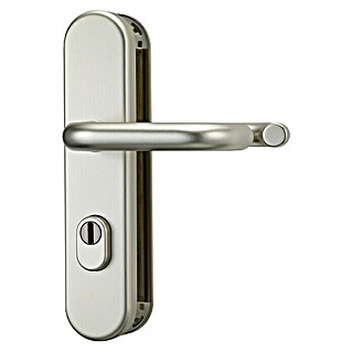 Abus Schutzbeschlag KLZS714 (Wohnungsabschlusstür, Neusilber, Türstärke: 37 mm - 47 mm, Drücker beidseitig)