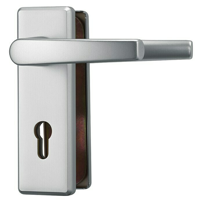 Abus Schutzbeschlag KKT512 (Wohnungsabschlusstür, Aluminium, Türstärke: 37 - 47 mm, Drücker beidseitig)