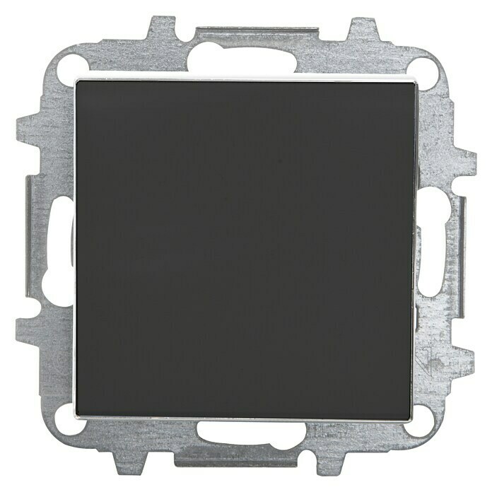 Niessen Sky Pulsador (Negro, Montaje en la pared, Plástico)