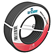 Bricable Cable eléctrico H03VV-F3G0,75 (H03VV-F3G0,75, 5 m, Negro)