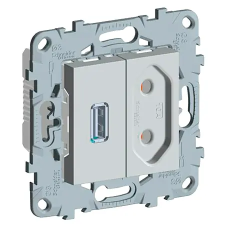 Schneider Electric New Unica Enchufe con USB