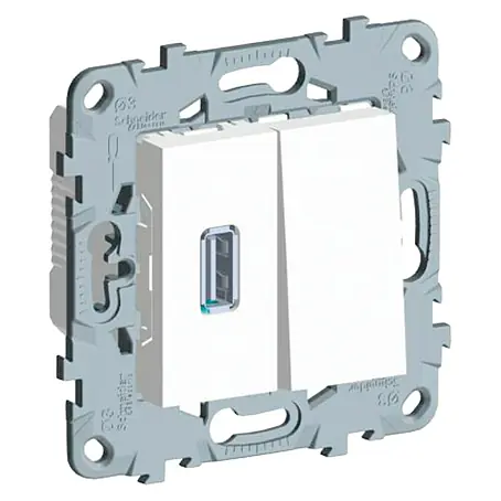 Schneider Electric New Unica Toma USB con conmutador
