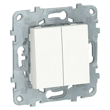 Schneider Electric New Unica Conmutador doble