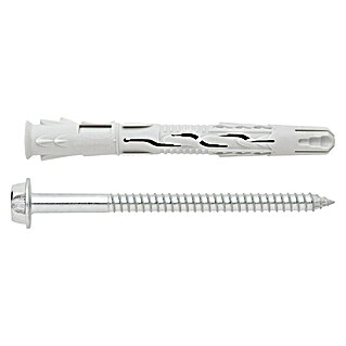 Index Taco con tornillo VTNUXE08080 (Ø x L: 8 x 80 mm, 8 ud., Gris claro)