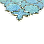Mozaïektegel (29,6 x 29,6 cm, Groen, Glanzend)