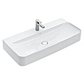 Villeroy & Boch Finion Waschtisch (100 x 47 cm, Mit verdecktem Überlauf, Beckenunterseite ungeschliffen, Ohne Ablaufventil, Weiß)