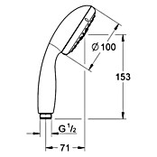 Grohe Handbrause (Anzahl Funktionen: 4, 9,5 l/min bei 3 bar, Chrom)