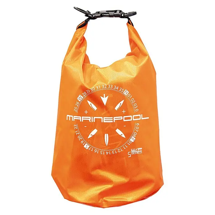 Marinepool Drybag Ripstop Tactic - Fassungsvermögen: 10 l, Orange - Orangefarbener, wasserdichter Marinepool Packsack der W/P Serie, ideal für Outdoor-Aktivitäten und Wassersport, schützt zuverlässig vor Nässe.