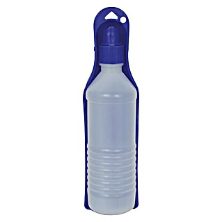 Pets Travel Trinkflasche (Fassungsvermögen: 500 ml, Kunststoff, Blau/Transparent)