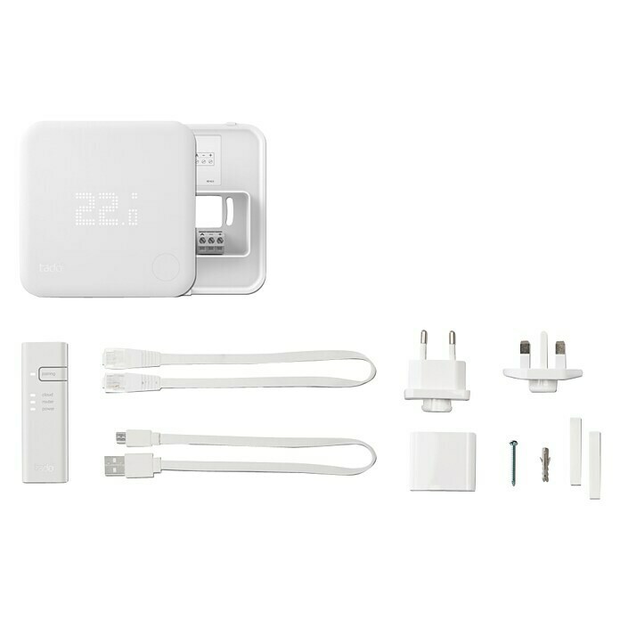 Tado Smartes Thermostat-Set V3+ (Verkabelt)Internet Bridge, Smarte Steuerung: Tado App Unknown