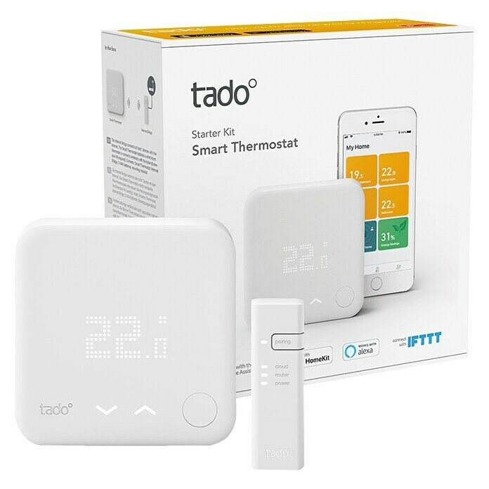 Tado Smartes Thermostat-Set V3+ (Verkabelt)Internet Bridge, Smarte Steuerung: Tado App Unknown