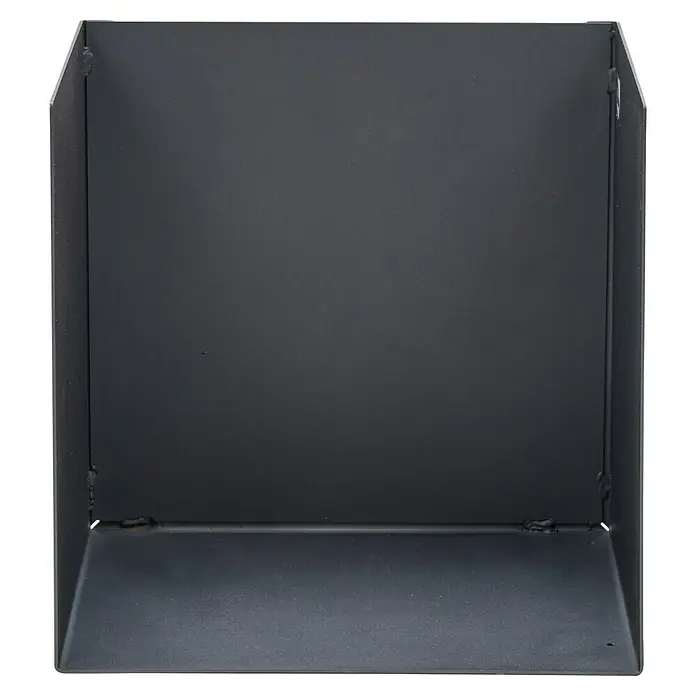 Kaminholzregal Simon - 500 x 350 x 495 mm, Stahl - Schwarze Metallbox, ideal für Lagerung und Organisation. Robuste Bauweise garantiert lange Haltbarkeit und vielseitigen Einsatz.
