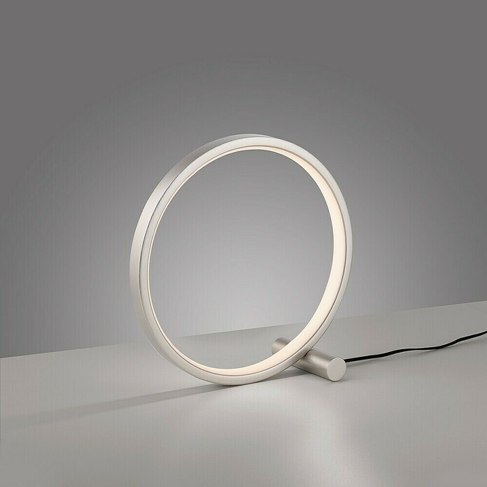 Just Light Ritus Lámpara de sobremesa redonda (10,5 W, Ø x Al: 25,5 x 10 cm, Blanco) | BAUHAUS