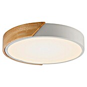 Paul Neuhaus Bila Plafón LED redondo (24 W, Ø x Al: 32 x 55 cm, Blanco/Madera, Blanco cálido) | BAUHAUS