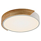 Paul Neuhaus Bila Plafón LED redondo (24 W, Ø x Al: 32 x 55 cm, Blanco/Madera, Blanco cálido) | BAUHAUS