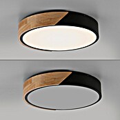 Paul Neuhaus Bila Plafón LED redondo (24 W, Negro/Madera, Blanco cálido) | BAUHAUS