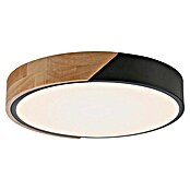 Paul Neuhaus Bila Plafón LED redondo (24 W, Negro/Madera, Blanco cálido) | BAUHAUS