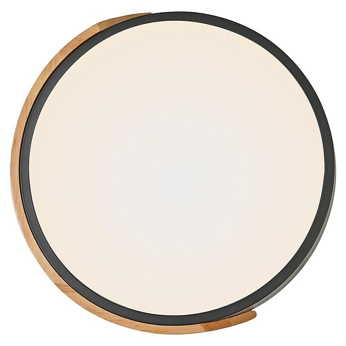 Paul Neuhaus Bila Plafón LED redondo (24 W, Negro/Madera, Blanco cálido) | BAUHAUS