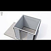 Telluria Metallgerätehaus Classico 3024 mit Open Lounge L links (Außenmaß inkl. Dachüberstand (B x T): 602 x 258 cm, Stahl, Weiß/Anthrazit, Ohne Set) | BAUHAUS