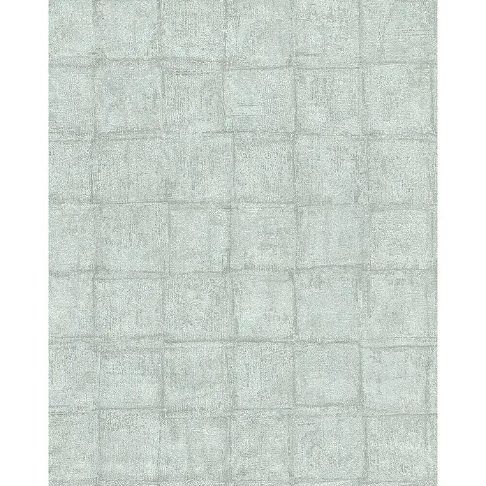 Marburg Casual Vliestapete Karomuster - Grün/Grau, Grafisch, 10,05 x 0,53 m - Graue Tapete mit einem subtilen, quadratischen Muster, das eine raffinierte und moderne Wandgestaltung ermöglicht.