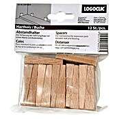 LOGOCLIC Cuña para madera (12 uds., Haya)