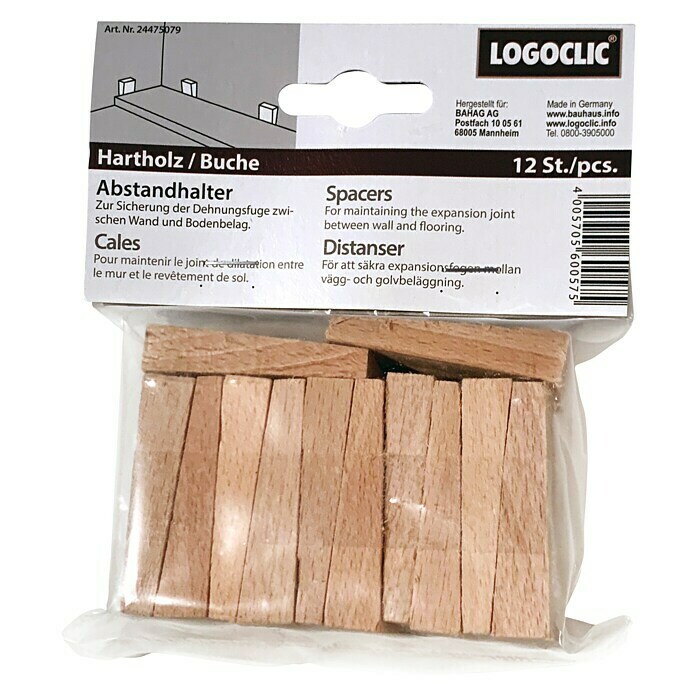 LOGOCLIC Holzkeile12 Stk., Buche Unknown