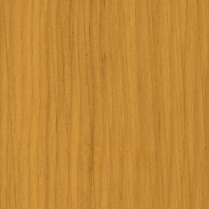 Bondex Holzlasur - Eiche, 750 ml, Glänzend - Nahaufnahme einer Holzoberfläche mit warmer, goldener Farbe und ausgeprägter Maserung, die dem Holz Tiefe verleiht.\n