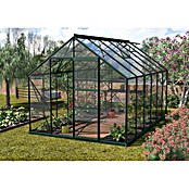 Vitavia Gewächshaus (3,83 x 2,57 x 2,3 m, Farbe: Smaragd, Einscheibensicherheitsglas (ESG), 3 mm)