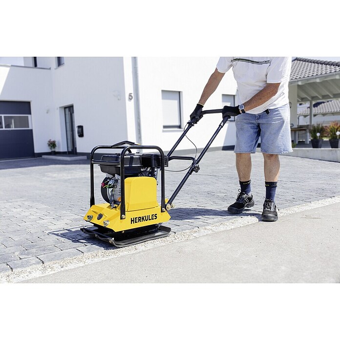Herkules Rüttelplatte RP1200 (Motorleistung: 4,8 kW, Verdichtungsdruck: 1.500 kg)