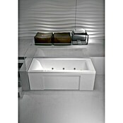 Bañera de hidromasaje Line agua + aire (L x An: 80 x 180 cm, Acrílico sanitario, Blanco)