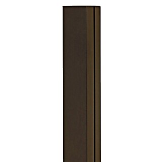Nortene Poste para cercado Alupost (Altura: 1,975 m, Marrón, Aluminio)