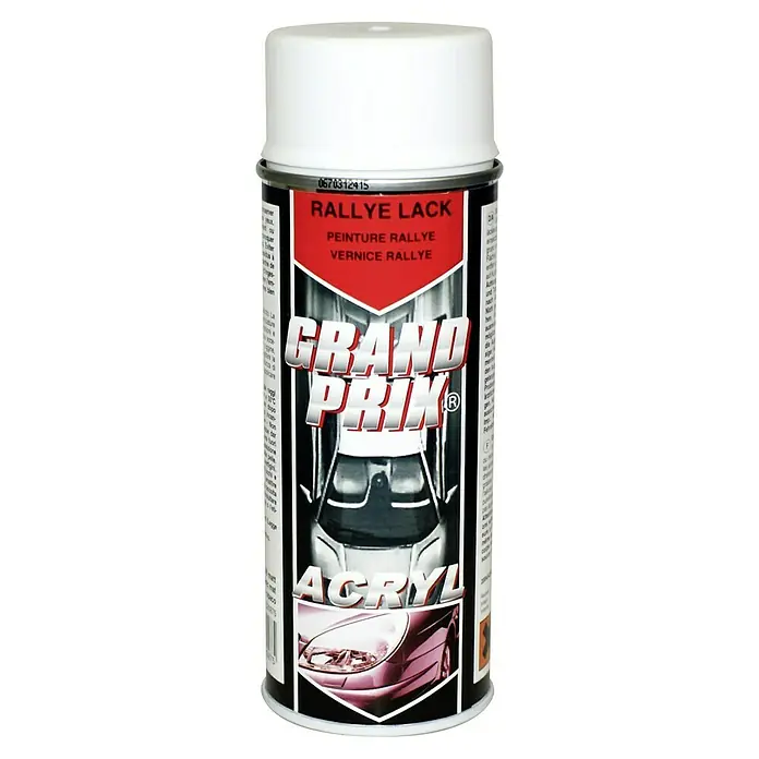 Dupli-Color Acryl-Lackspray Grand Prix - Weiß, Matt, 400 ml - Dose Grand Prix Rallye Lack Acryl. Ideal für schnelle und hochwertige Lackierungen im Innen- und Außenbereich.