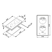 Pyramis Induktionskochfeld PHI32230FMB (Anzahl Induktionskochstellen: 2 Stk.) | BAUHAUS