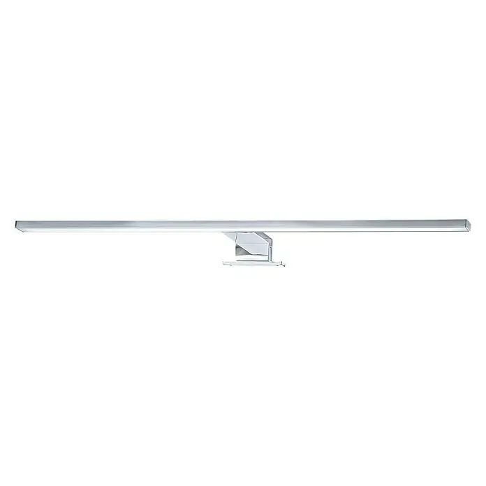 Briloner Aplique LED para espejo - 8 W, L x An x Al: 60 x 10,3 x 3,6 cm, Plateado, Blanco neutro - Elegante luz de espejo LED cromada. Diseño moderno para baños o vestidores, proporciona una iluminación ideal.