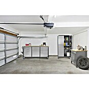Wisent Werkstatt-Hochschrank (Hoch, Belastbarkeit: 20 kg/Einlegeboden, Silber/Schwarz)