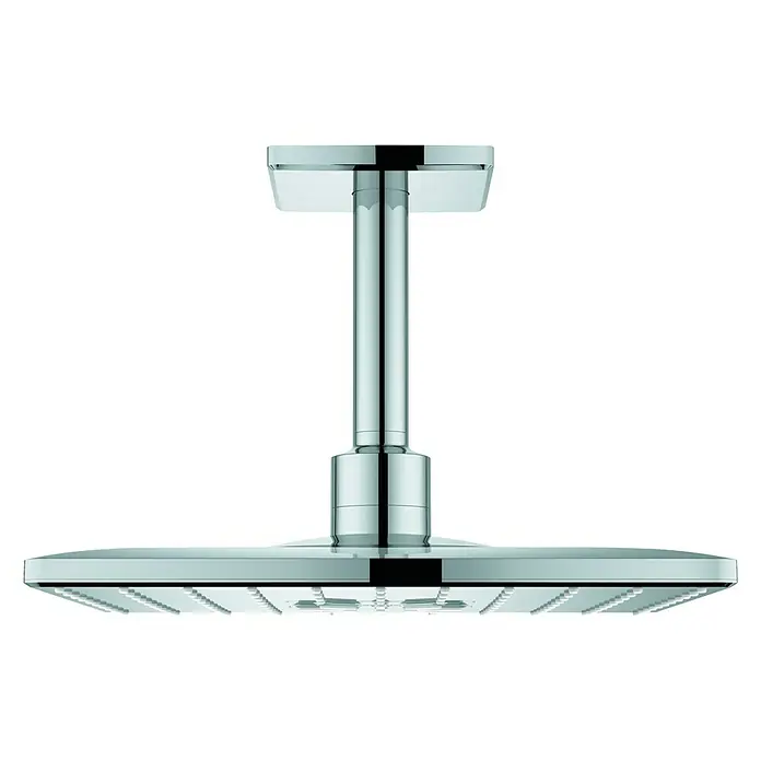 Grohe Rainshower SmartActive Kopfbrausen-Set 310 Cube31 x 31 cm, 25 l/min, Deckenmontage, Chrom - Moderne Chrom-Kopfbrause für Duschen, quadratisches Design, ideal für stilvolle Badezimmer. Hochwertige Verarbeitung garantiert Langlebigkeit.