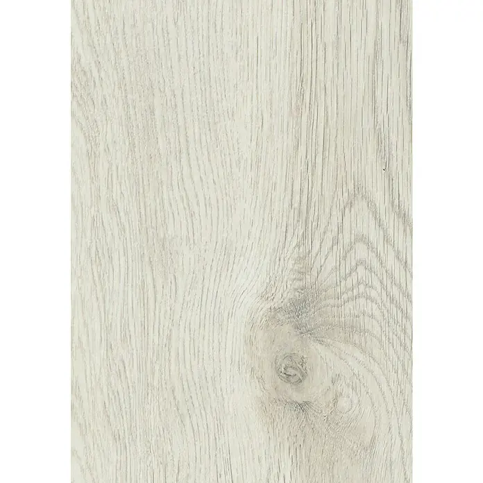 LOGOCLIC Family Laminat - Vichy, Landhausdiele, 1.288 x 195 x 7 mm - Helles Holzfußbodenmuster mit subtilen Maserungen und einem Ast, ideal für moderne Innenräume und verleiht jedem Raum eine natürliche Note.