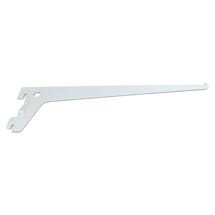 Regalux Träger S 50 - Länge: 35 cm, Weiß - Weißer, verstellbarer Regalbodenhalter zur einfachen Wandmontage. Geeignet für flexible Regalkonfigurationen im ganzen Haus.