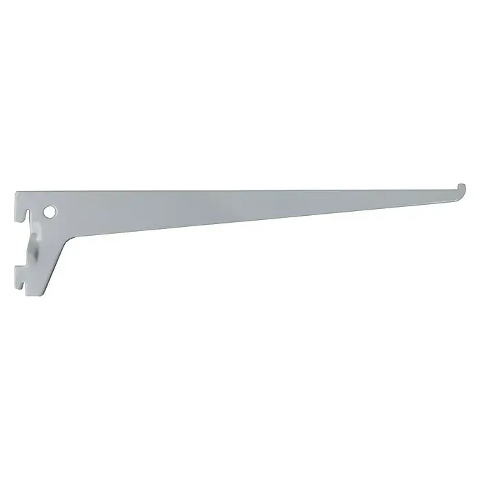 Regalux Träger S 50 - Länge: 15 cm, Silber - Metallregalträger mit stabilen Halterungen. Ideal zur sicheren Befestigung von Regalböden und zur optimalen Nutzung des Wandbereichs.